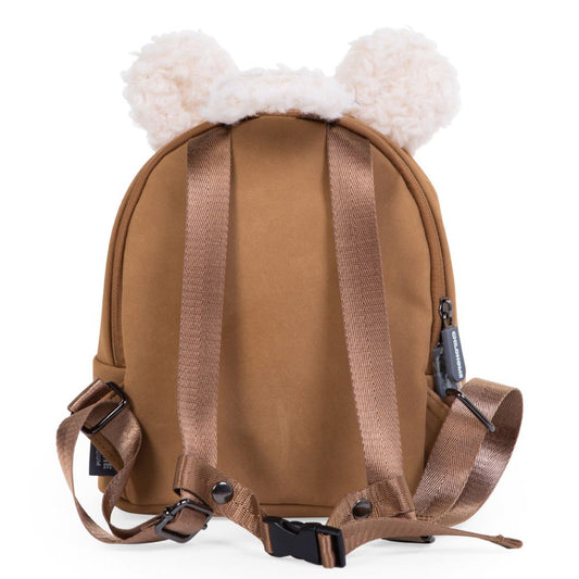 Rucsac pentru copii Childhome My First Bag, aspect piele intoarsa Bej
