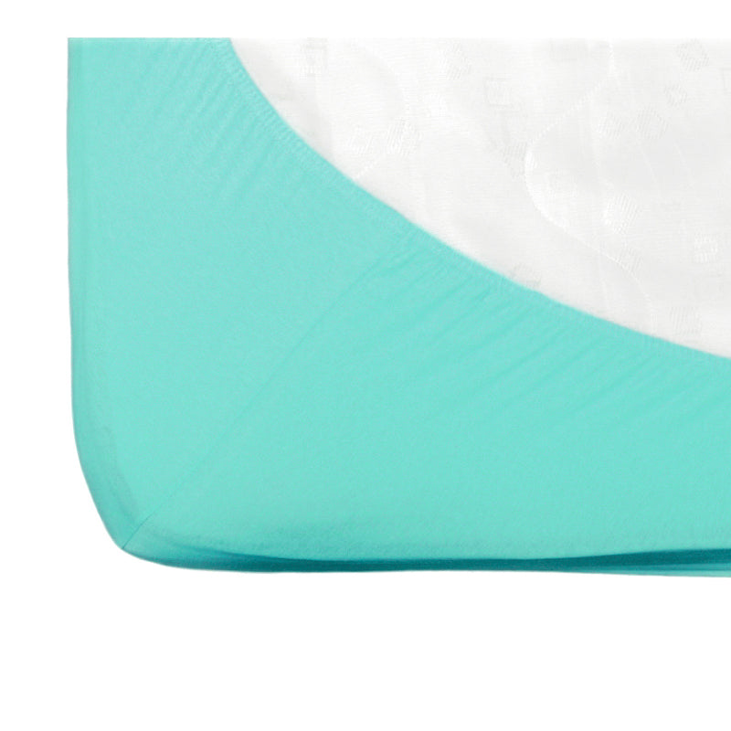 Cearsaf cu elastic jerse din bumbac Menta 120 60 cm