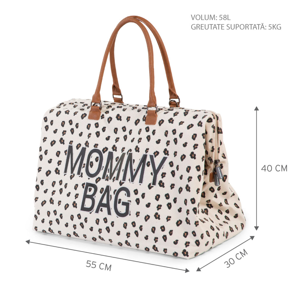 Geanta de infasat Childhome Mommy Bag Leopard