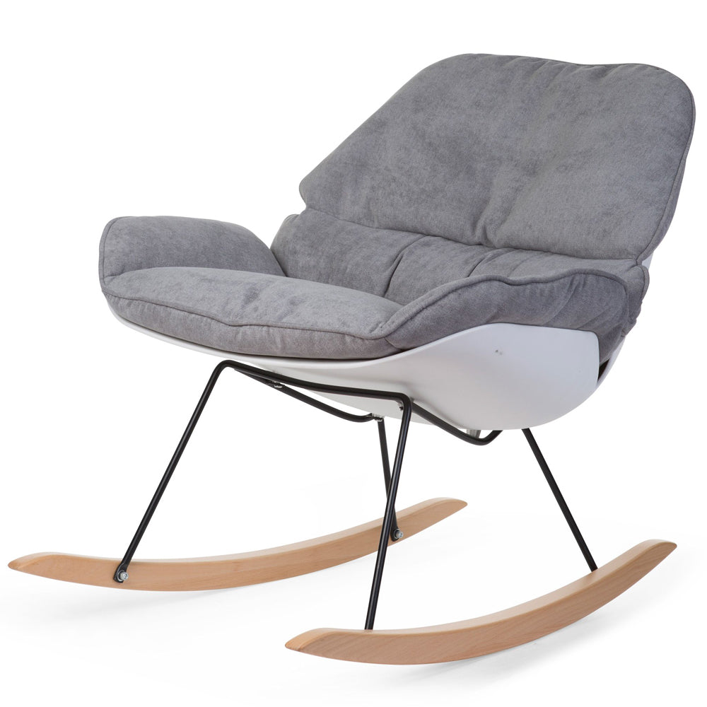 Scaun balansoar Childhome Alb Gri