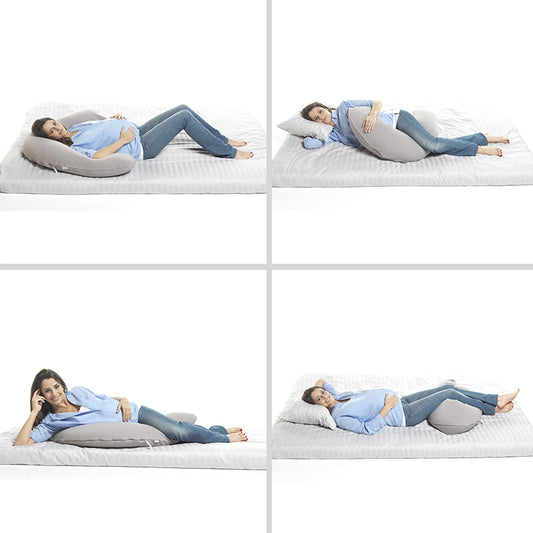 Perna gravida Beaba Big Flopsy 170 cm Fleur de Coton Heather Grey