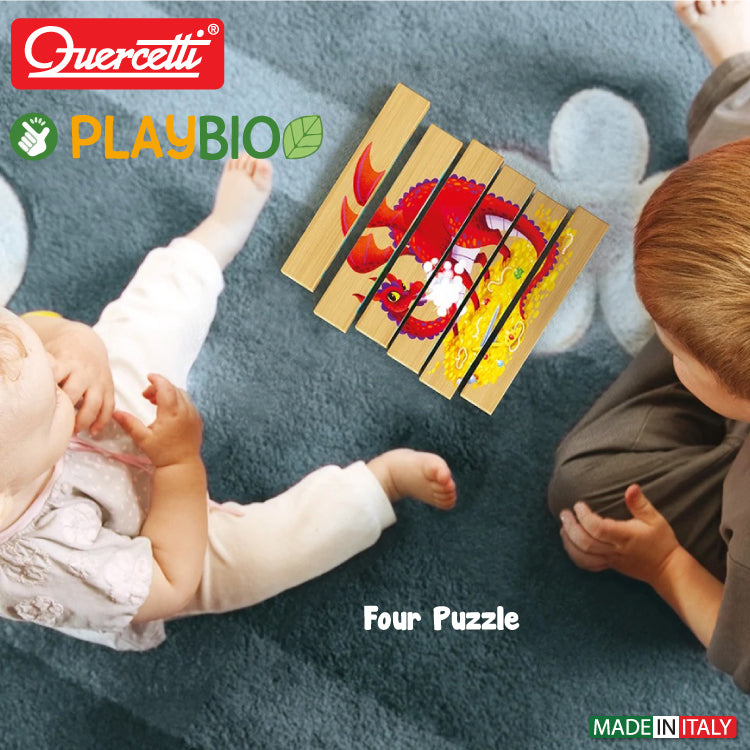 Quercetti Four Puzzle Animale Fantastice Bio
