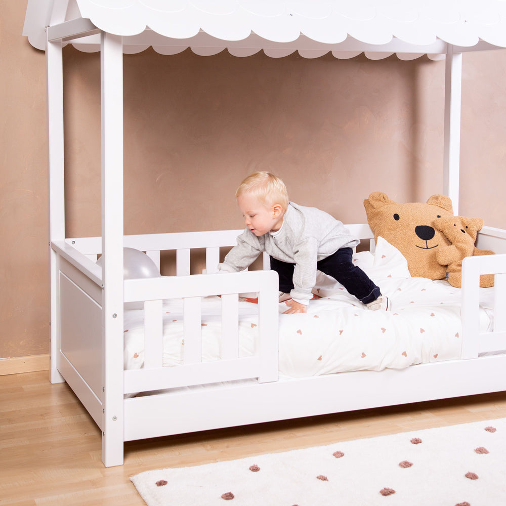 Husa pilota si fata de perna Childhome Jerse Muselina 100x140 cm, Inimioare