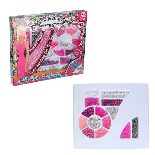 Set margele decorative Eddy Toys 700 piese Roz