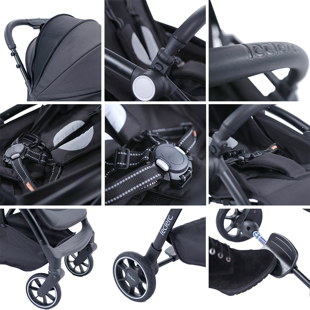 Carucior Leclerc Magic Fold Plus 2 in 1 Green