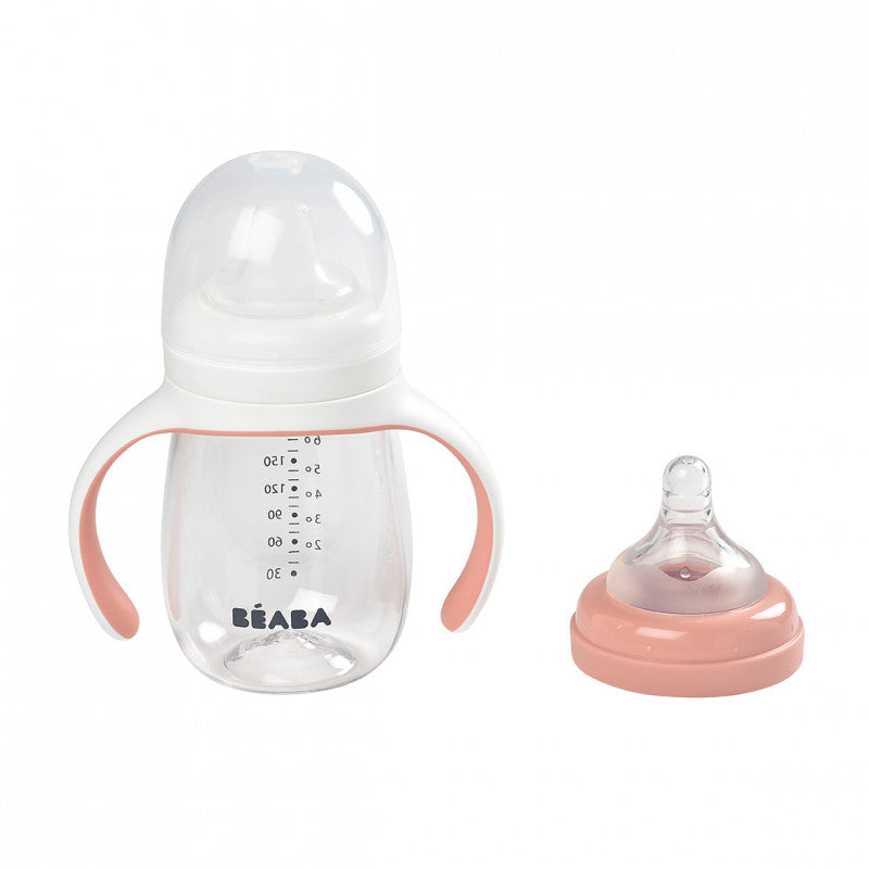 Biberon de invatare 2 in 1 din Tritan Beaba 210 ml