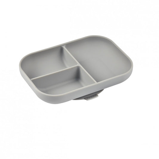 Set Masa Silicon Beaba Essentials Grey Sage Green 4 Piese