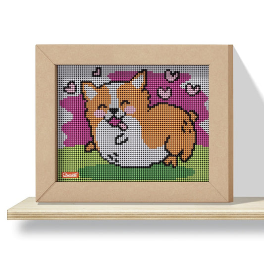Quercetti Pixel Art Kawaii 4 planse Design Corgi