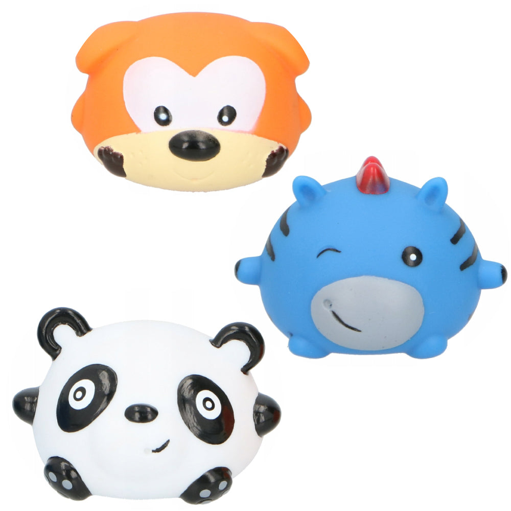 Set 3 jucarii de baie Eddy Toys, Panda, Catel, Zebra