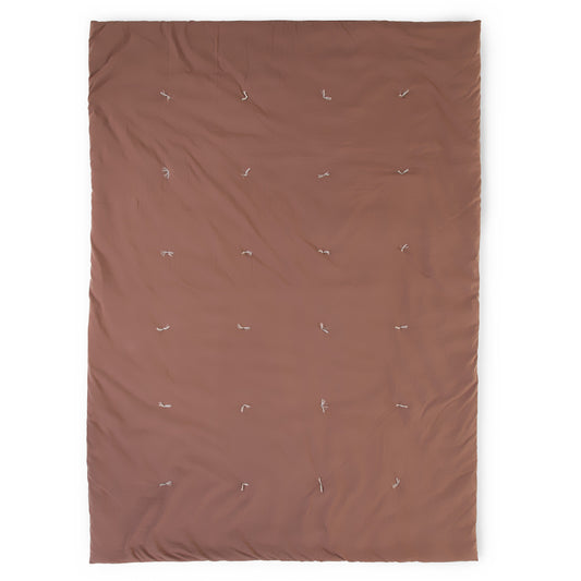 Patura matlasata Childhome 140x100 cm Jerse, Ruginiu