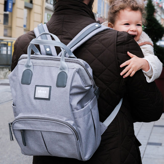 Rucsac de infasat Beaba Wellington Heather Grey
