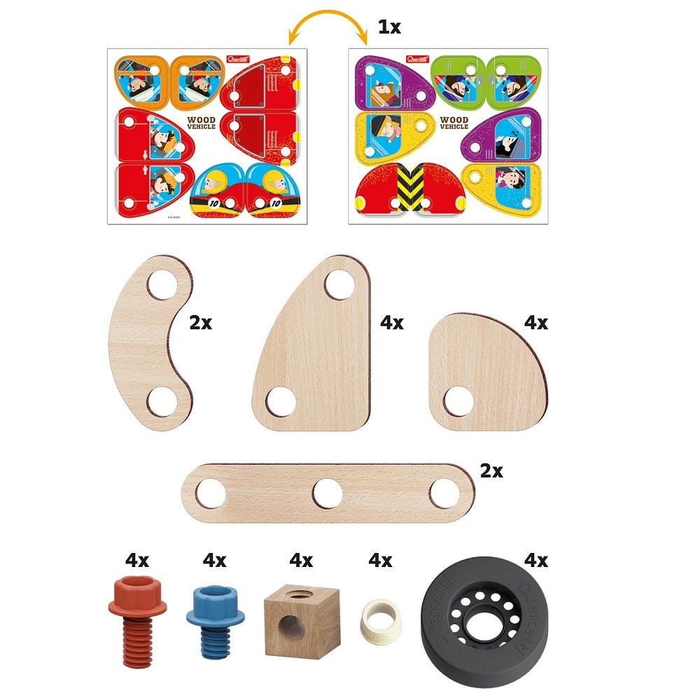 Set constructie vehicule Quercetti Bio