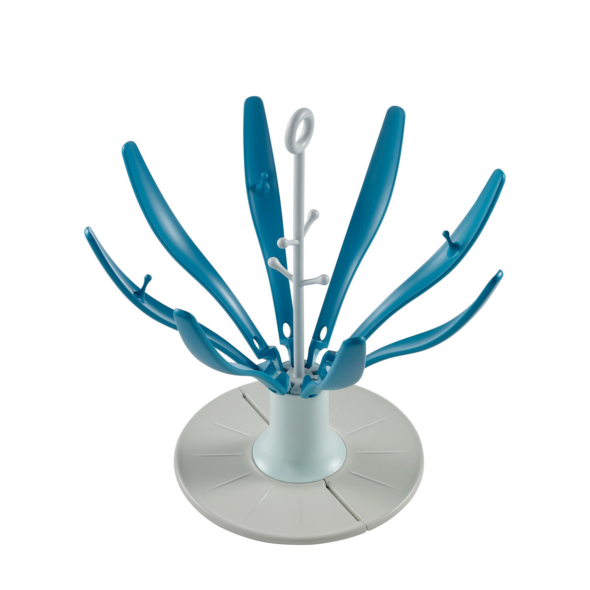 Uscator pliabil biberoane Floare Bleu