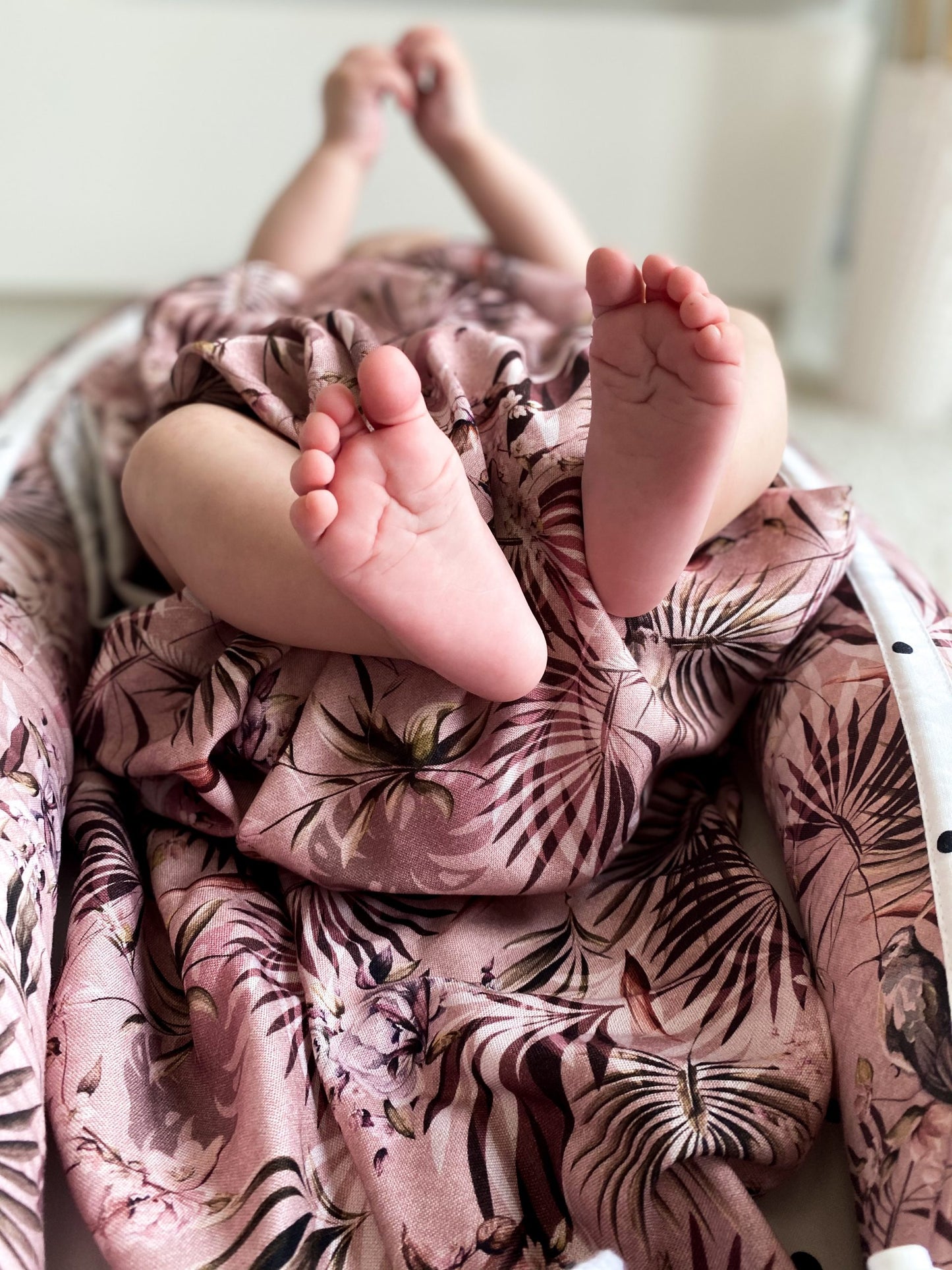 Baby Nest 2 Fete Bumbac Jungle Pink Sleepee