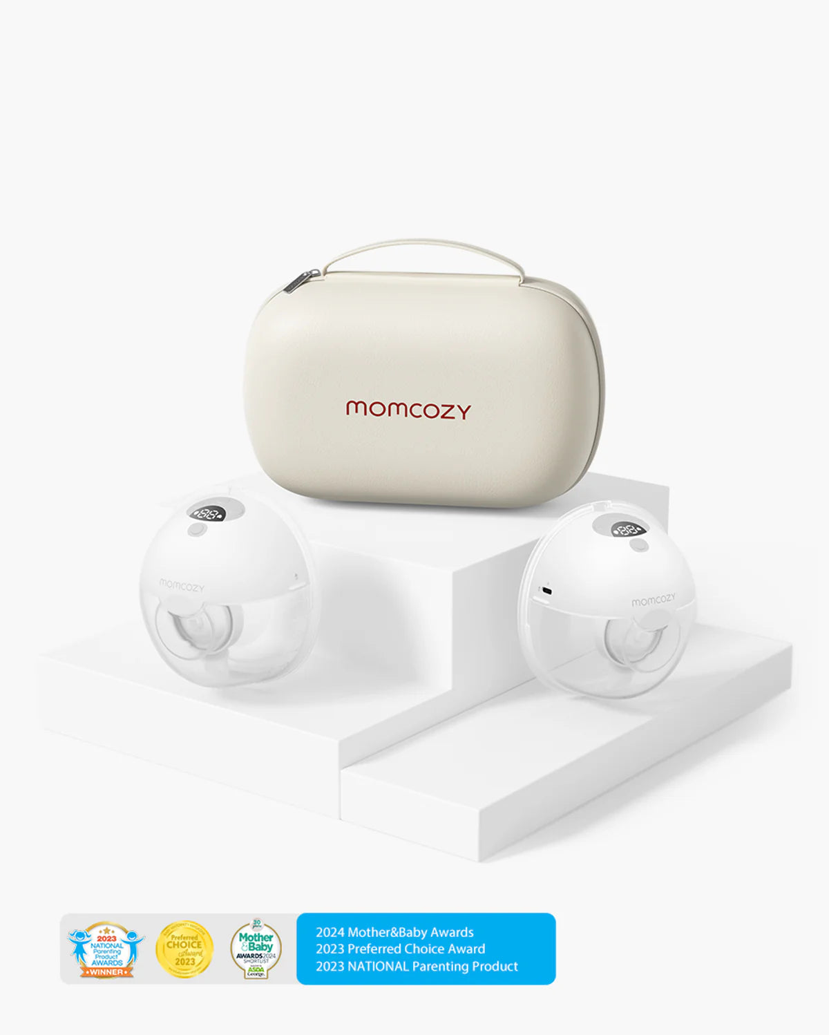 Pompa de San Portabila Dubla Momcozy M5 Gri - Set 2 Bucati