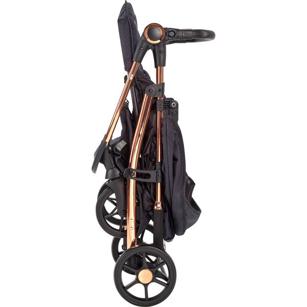 BabyGo - Carucior Style 3 in 1 Black-Rose