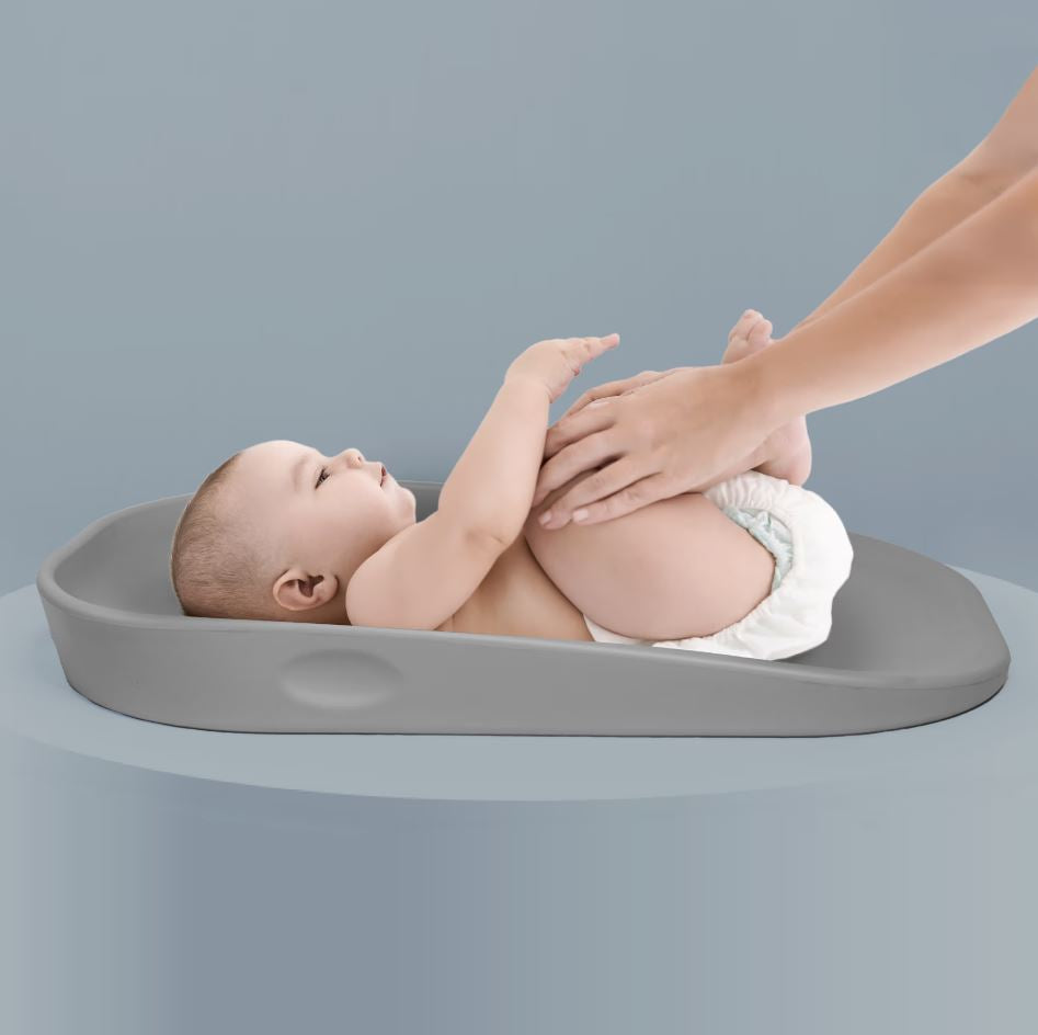 BabyGo - Salteluta de infasat din spuma Luxepad, Grey