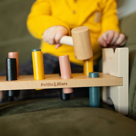 Banc de lucru, Petite&Mars, Big Bang Wood of Mars, 12 luni+, Multicolor