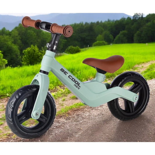 Bicicleta fara pedale, FreeON, Be Cool Mini, Cu ghidon si sa reglabile, Roti din EVA, Pana in 30 Kg, Roti 8 inch, 12 luni+, Verde