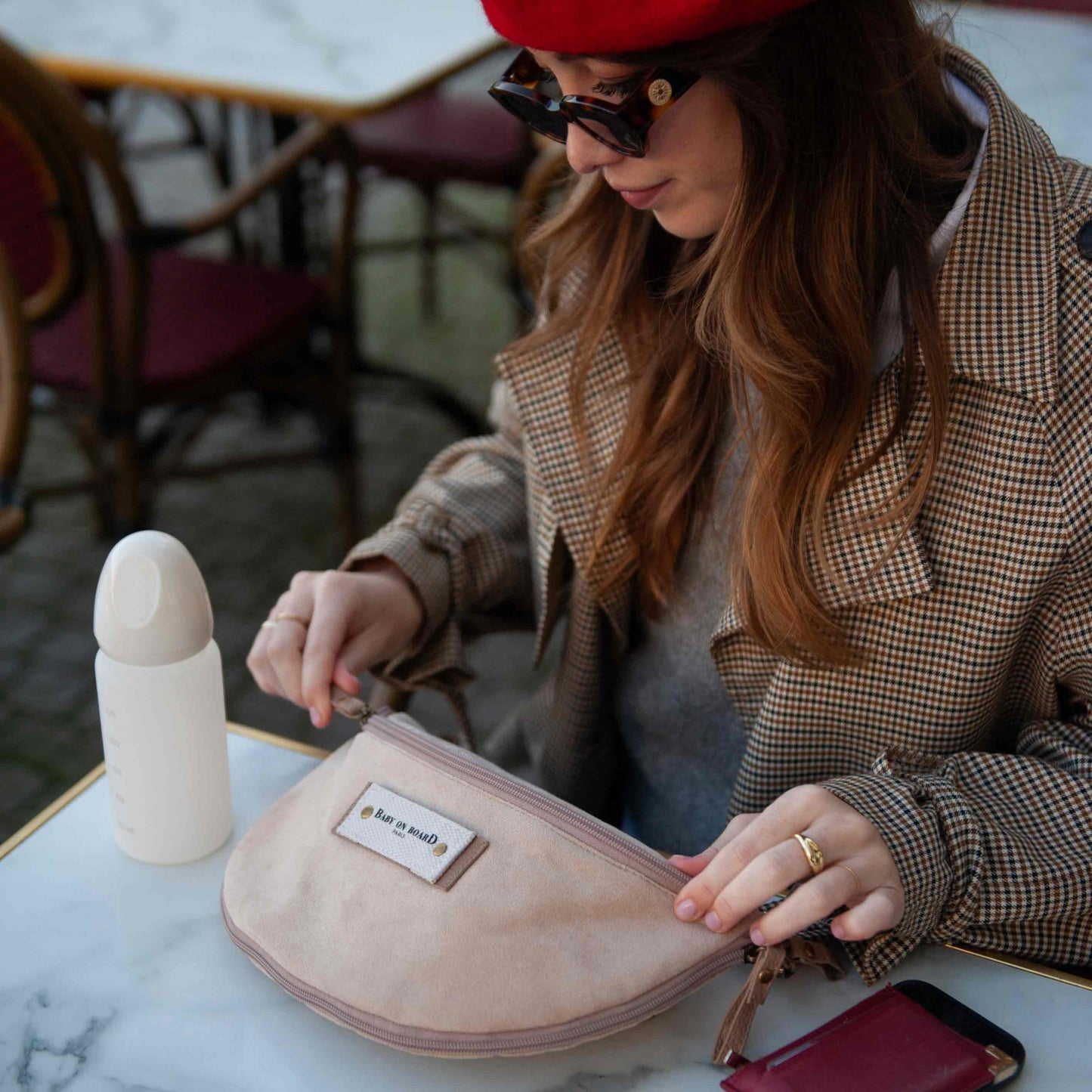 Borsetă Bebeluși Baby On Board Armelle Banana Naturel - Design Banane