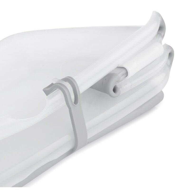 Cadita de baie cu pliere ultra-compacta, Jane, Oasis, Cu doua manere, 68 x 42 x 26 cm, Conform cu standardul european de siguranta EN 17072:2018, Tropical