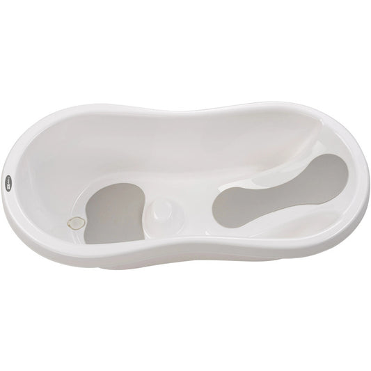 Cadita, FreeON, Cu doua parti antiderapante, Cu dop, Conform cu standardul european de securitate EN 17072:2018, 81x41x24 cm, White