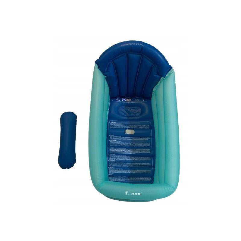Cadita gonflabila, Jane, 3 pozitii pentru copii, 78 x 43 x 37 cm, BPA Free, De la nastere pana la 4 ani, Aquarel Blue