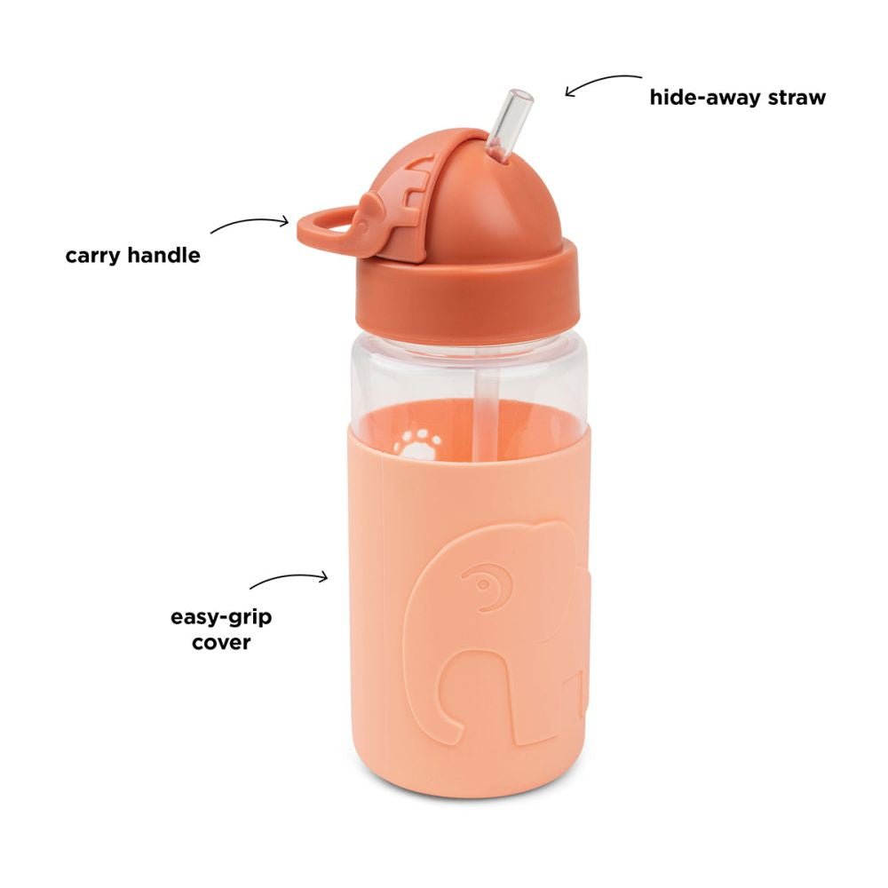 Cana cu pai Done by Deer Easy-grip Elphee Papaya 350 ml