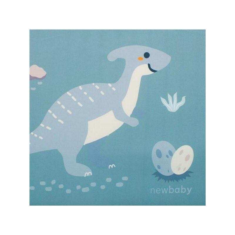 Canapea extensibila, New Baby, Din spuma, Husa din bumbac certificat Oeko-Tex Standard 100, 42x78x35, 9 luni-5 ani, Dinosaur