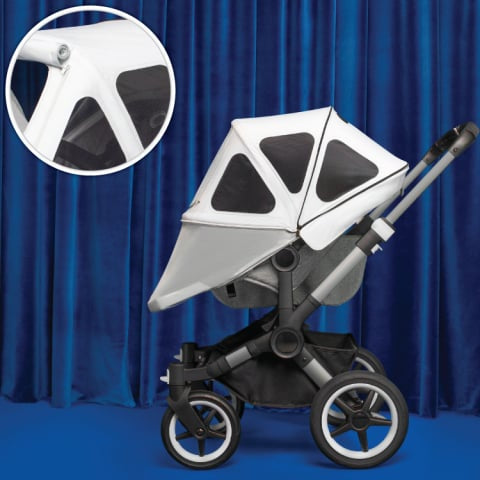 Capotina cu extensie plasa insecte Bugaboo Donkey Pine Green