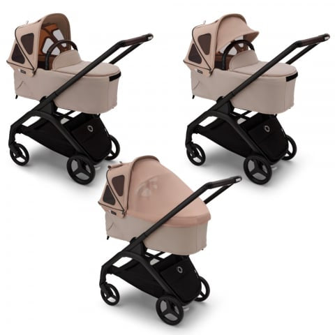 Capotina cu extensie plasa insecte Bugaboo Dragonfly Dune Taupe