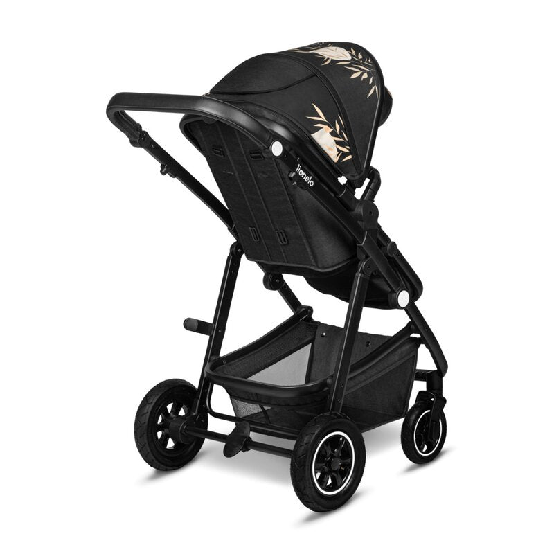 Carucior 2 in 1, Lionelo, Amber, Editie limitata Lovin\', Cadru aluminiu, Cu landou intarit si salteluta moale, Reversibil, Maner ajustabil, Huse pentru picioare, ploaie, Plasa de tantari, Geanta parinti, Pana la 22 kg, EN1888-1, EN1888-2, EN1466, Negru