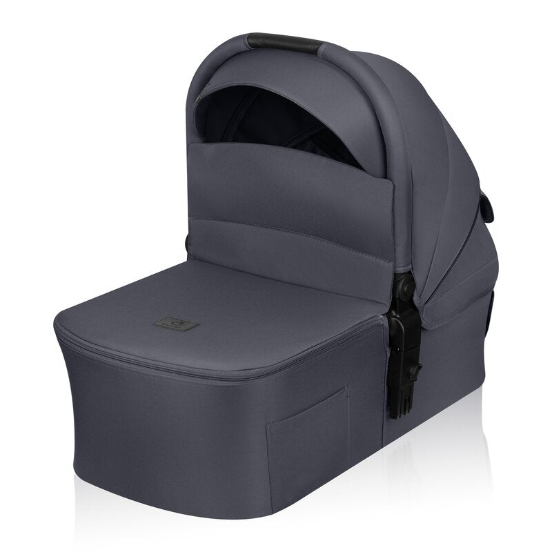 Carucior 3 in 1, Lionelo, Amber Plus, Cadru aluminiu, Cu landou intarit si salteluta moale, Cu scoica auto testata ADAC, Reversibil, Maner ajustabil, Cu accesorii, Cu ventilatie panoramica 3D, Pana la 22 kg, EN1888-1, EN1888-2, EN1466, ECE R129, Gri