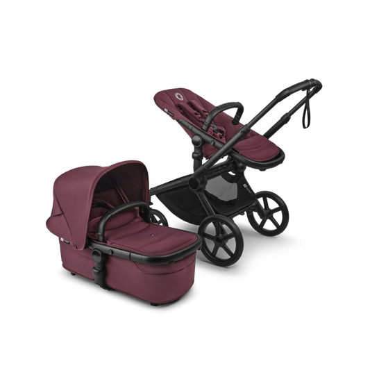 Carucior Bugaboo Fox 5 Renew Black Dark Cherry 2 in 1