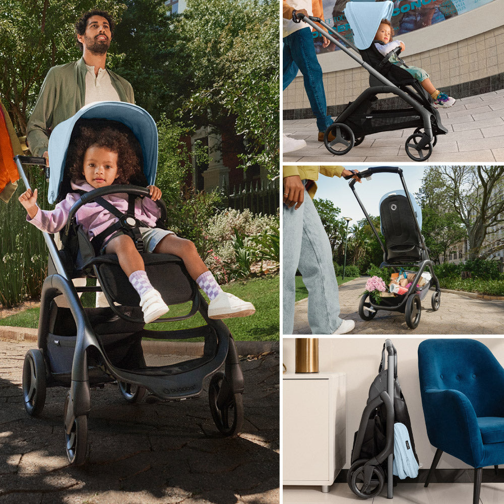 Carucior Bugaboo personalizat Dragonfly Black Midnight Black