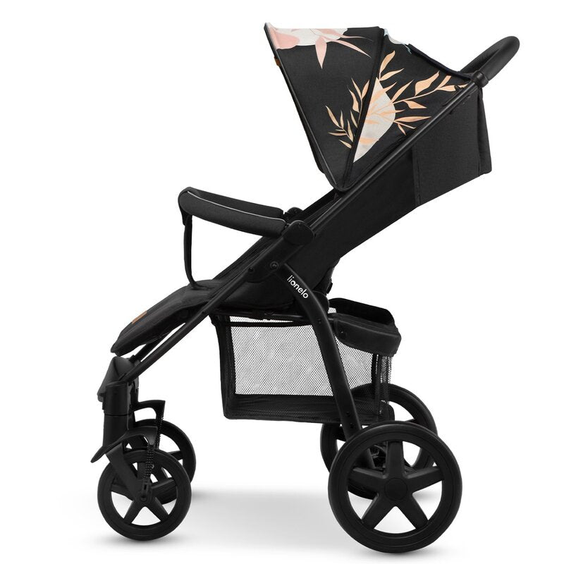 Carucior sport, Lionelo, Annet Plus Lovin\', Editie limitata, De la nastere, Cu accesorii, 0 - 22 Kg, Conform cu standardele europene de securitate EN1888-1 si EN1888-2, Negru