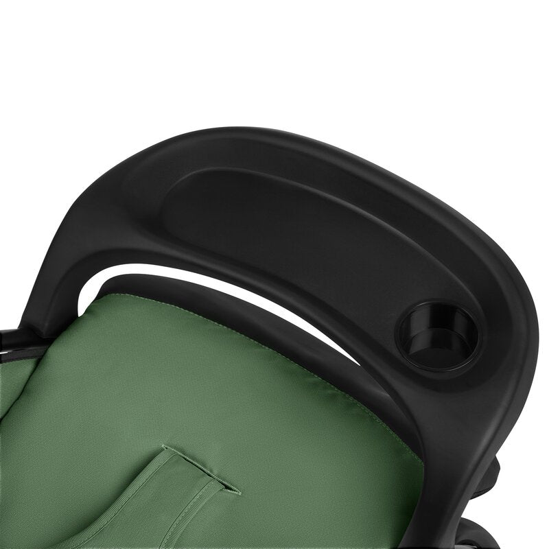 Carucior sport, Lionelo, Emma Plus, Cu tavita, 2 Suporturi pentru pahar, Geanta accesorii, Conform cu standardul european de securitate EN1888-1, Verde