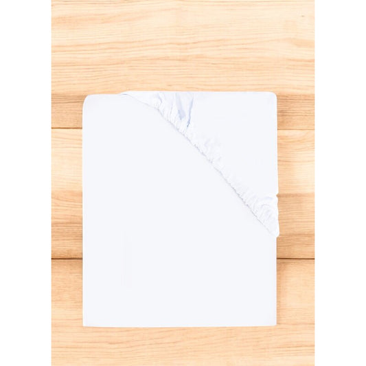 Cearceaf cu elastic, MimiNu, Pentru patut co-sleeper, Vera, Dimensiune 89 x 51 cm, Din bumbac jersey, Material certificat Oeko Tex Standard 100, White