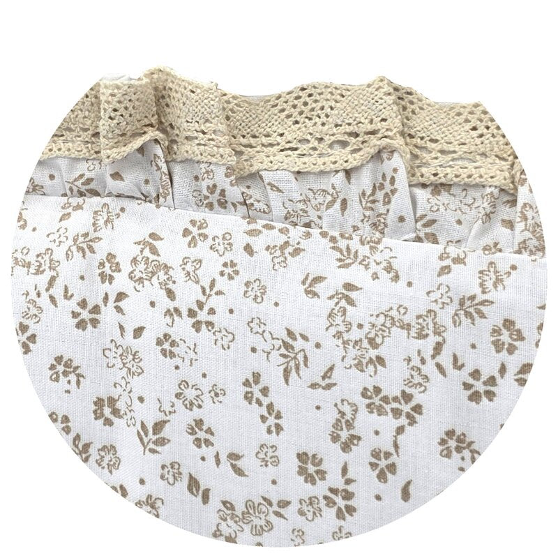 Coșuleț Bebeluș MimiNu Baby Nest 55x75 cm Meadow | Bumbac Oeko-Tex | Cu Volanase și Dantelă