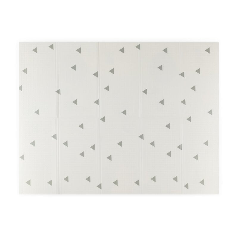 Covoras de joaca, Petite&Mars, Reversibil, Include geanta pentru transport, Pliabil si impermeabil, Non-toxic, 197 x 147 x 1 cm, Campy Mountains, 0 luni+, Multicolor