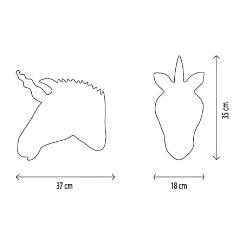 Decoratiune Wild & Soft - Cap de Unicorn Claire