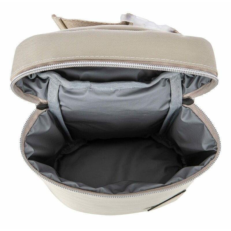 Geanta biberon, FreeON, Double Style, Pentru 2 biberoane, Mentine continutul atat cald, cat si rece, Beige