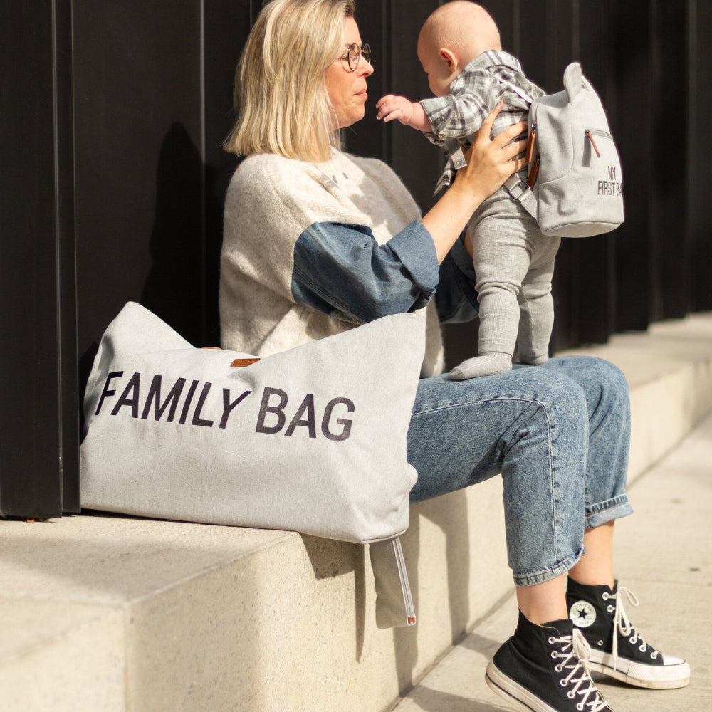 Geanta Childhome Family Bag Canvas Gri