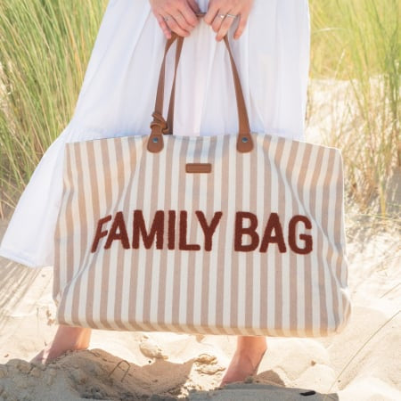 Geanta Childhome Family Bag Nude Alb