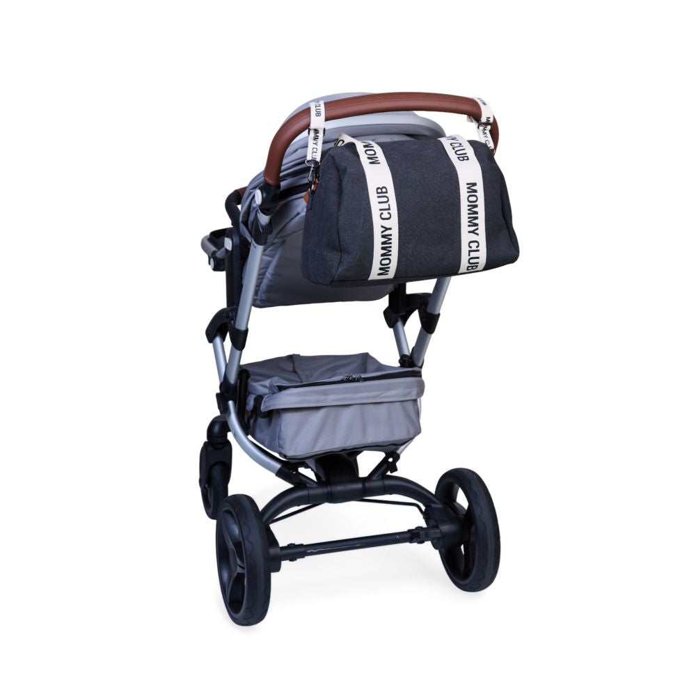Geanta Infasat Childhome Mommy Club Canvas Black 22L cu Accesorii
