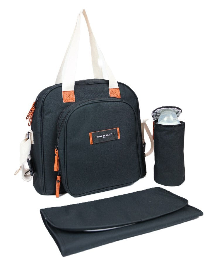 Geanta de Infasat Baby On Board - Square Duo Black