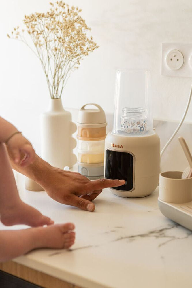 Incalzitor si sterilizator biberoane Beaba Multi Milk Clay Earth