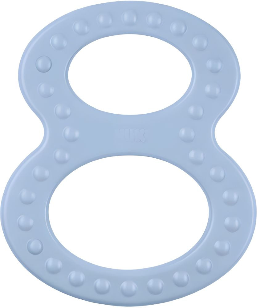 Set 2 Inele Dentiție Nuk Albastru Verde Masaj și Răcorire 0+ Luni