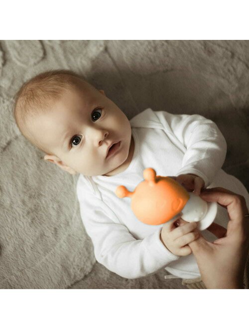 Jucărie de Dentiție Ciupercuță Bocioland Silicon BPA Free 0 Luni+ Orange