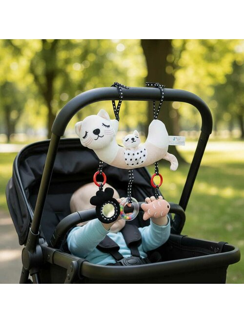 Jucărie Pătuț Cărucior Bocioland Kitten Oglindă Texturi Variate 0 Luni+ 30 cm